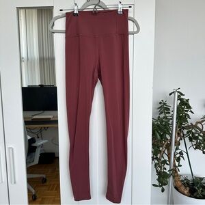 Girlfriend Collective High-Waisted Leggings in Mauve